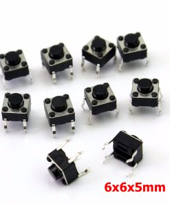 20x Pulsador Mini pulsador 6x6x5mm PCB REF0569