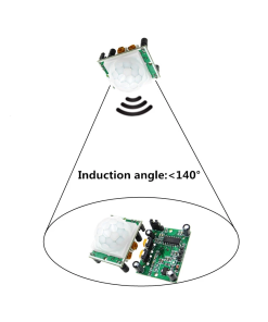 HCSR501 Modulo Sensor de movimiento PIR HC-SR501 + SOPORTE ACRILICO