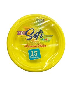 PLATO DESECHABLE #8 SOFI COLOR (15 PZS)