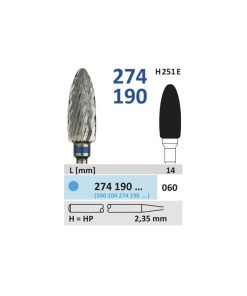 Fresa carburo tungsteno Horico 274.190.060