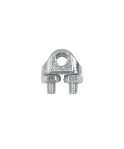 Abrazadera tipo perro o nudo, para cable de 3/16″
